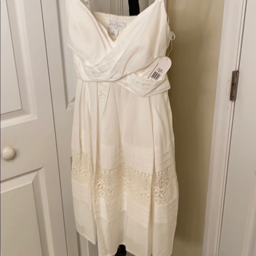 NWT  ivory cotton/lace sundress 👗 ADORABLE